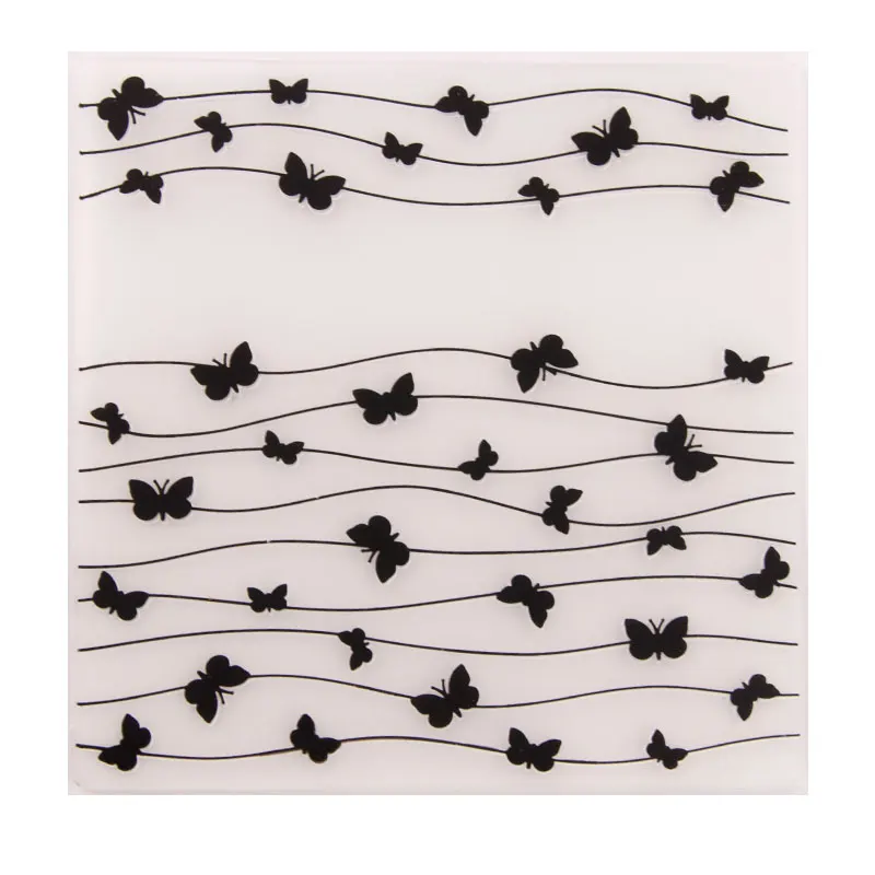 

Embossing Folders Butterfly Plastic Folder Transparent Template for Scrapbooking DIY Handmade Decoration Tools Paper Cards