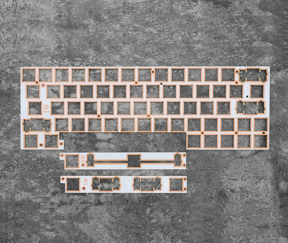 Suporte de Placa de Fibra de Vidro para Teclado Suporte para Teclado Mecânico de Alumínio Gk64 Gk64s Xd64 Xd60 Somente para Montagem de Placa Estabilizador 60 - Imagem 3