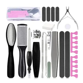 

Professional Pedicure Foot Foot Scrubber Pedicure Tools Kit Rasp Foot File Callu Remover Set Feet Exfoliating Scrubber Cleaner