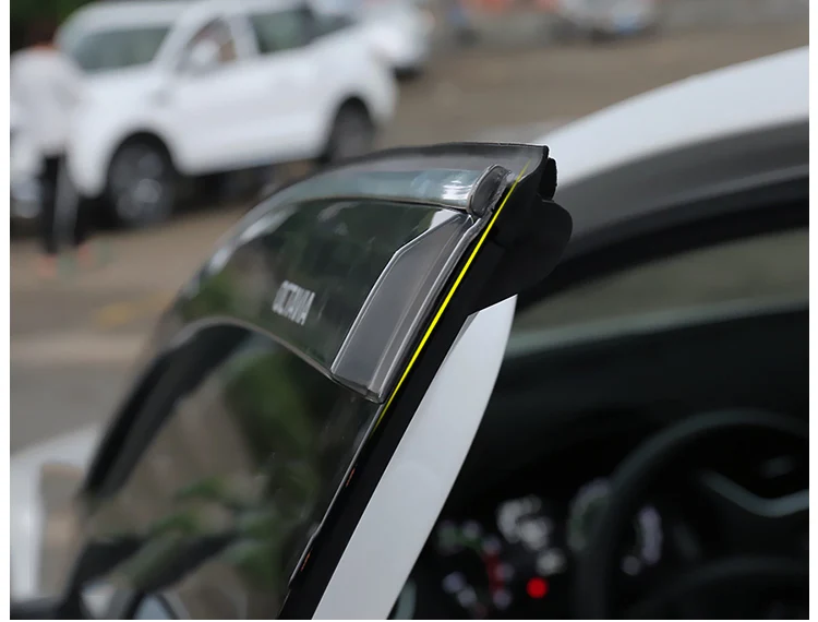 Lsrtw2017 акриловые окна автомобиля заднего вида дождь щит для Skoda Octavia a7 018 салонные аксессуары хром