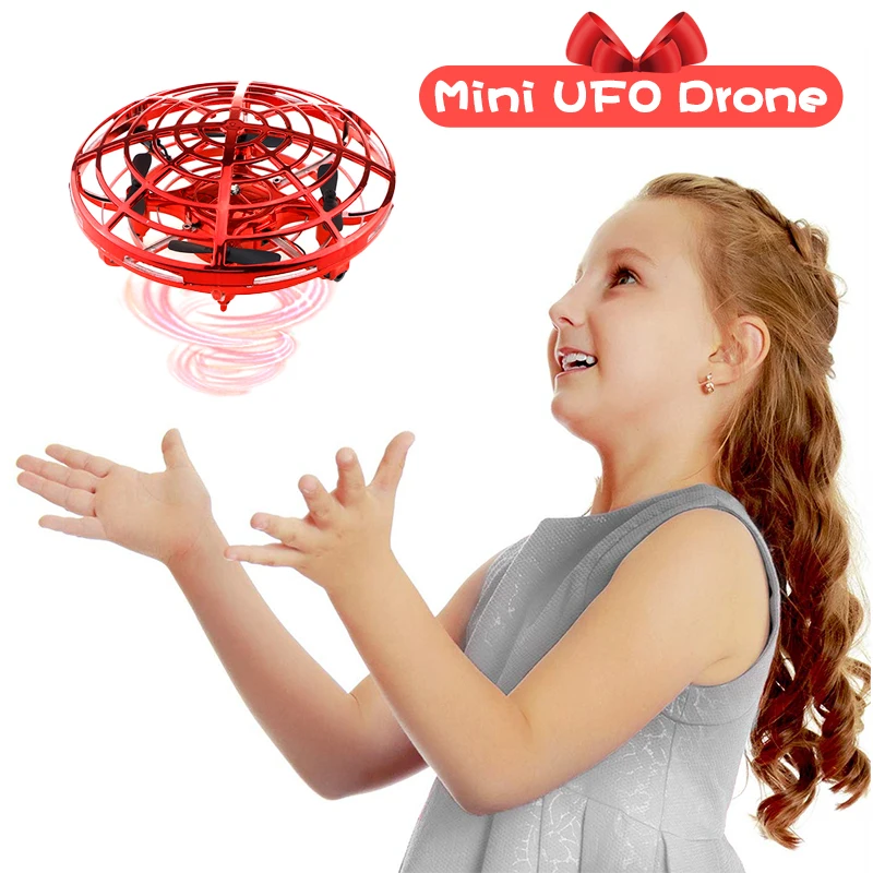 Mini Drone UFO Toys Infrared Sensing Control Hand Flying Aircraft Anti-collision Hand-operated Quadcopter Induction Toy Drone Mini Drone UFO Toys Infrared Sensing Control Hand Flying Aircraft Anti-collision Hand-operated Quadcopter Induction Toy Drone