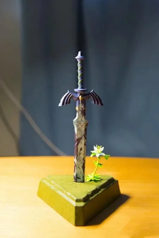 

Diffuse Country Garage Kit Zelda Legend Link Breath of the Wild Hero Sword Master Sword Decoration Model