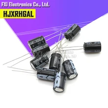 10 шт. 50v100uf 100uf50v 6*12 с алюминиевой крышкой, 50В 100 мкФ 6x12 Electrolyti электролитический конденсатор с алюминиевой крышкой