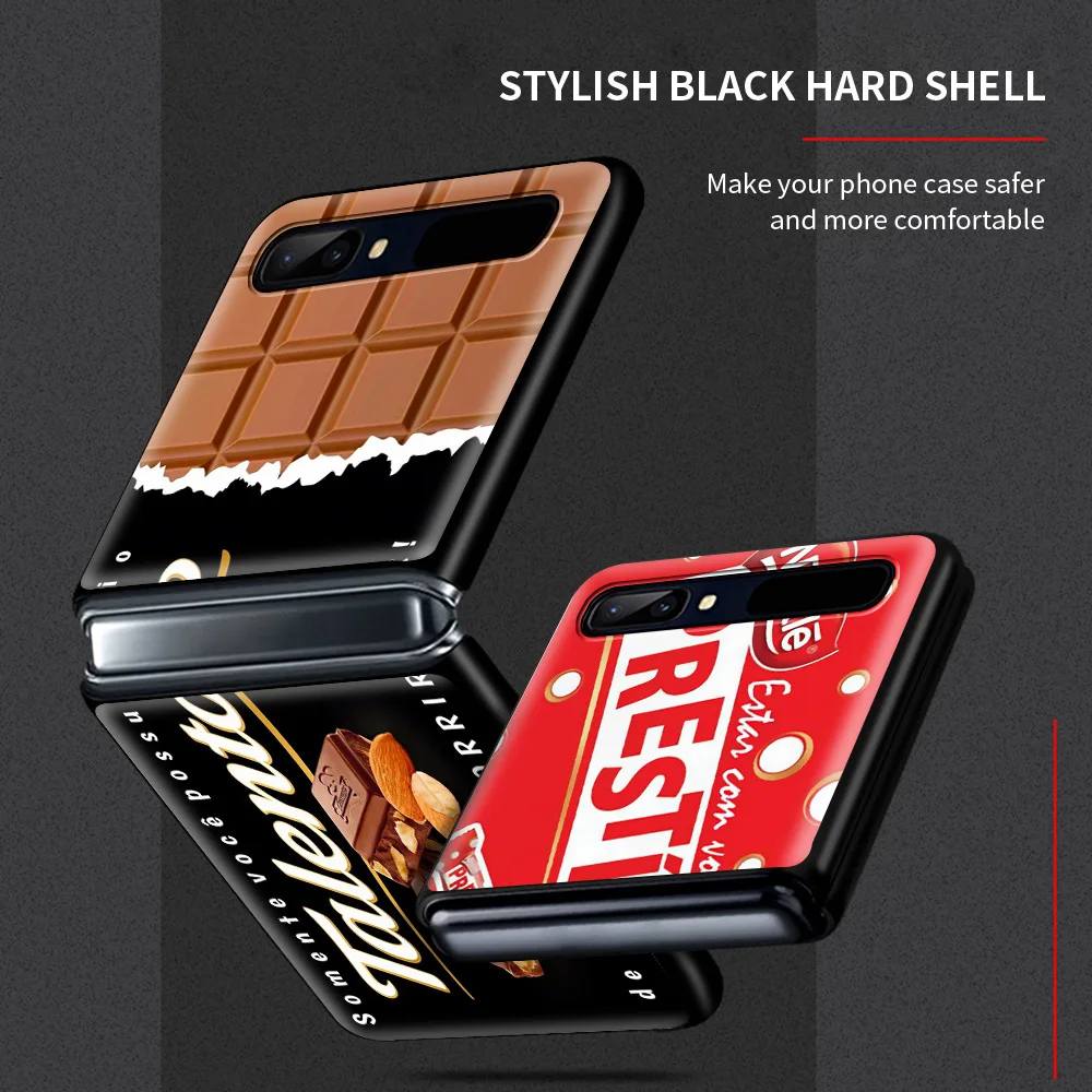 Phone Case For Samsung Galaxy Z Flip3 5G z flip 3 5G zFlip Cover Cellphone Shell Fundas M&M's Chocolate Nutella Bottle