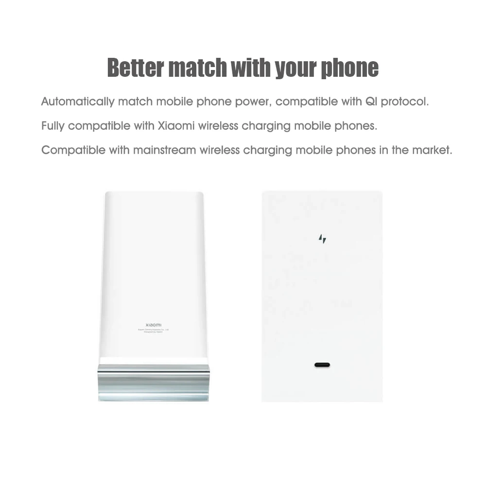 Xiaomi MDY-13-ED 80W Wireless Charging Stand Set description image 8