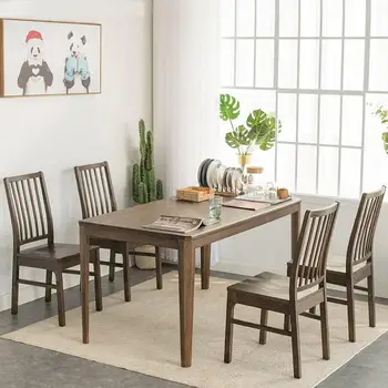 

Full Solid Wood Dining Chair Nordic Simple Modern Oak Dining Table Chair Walnut Computer Chair Chair Chair