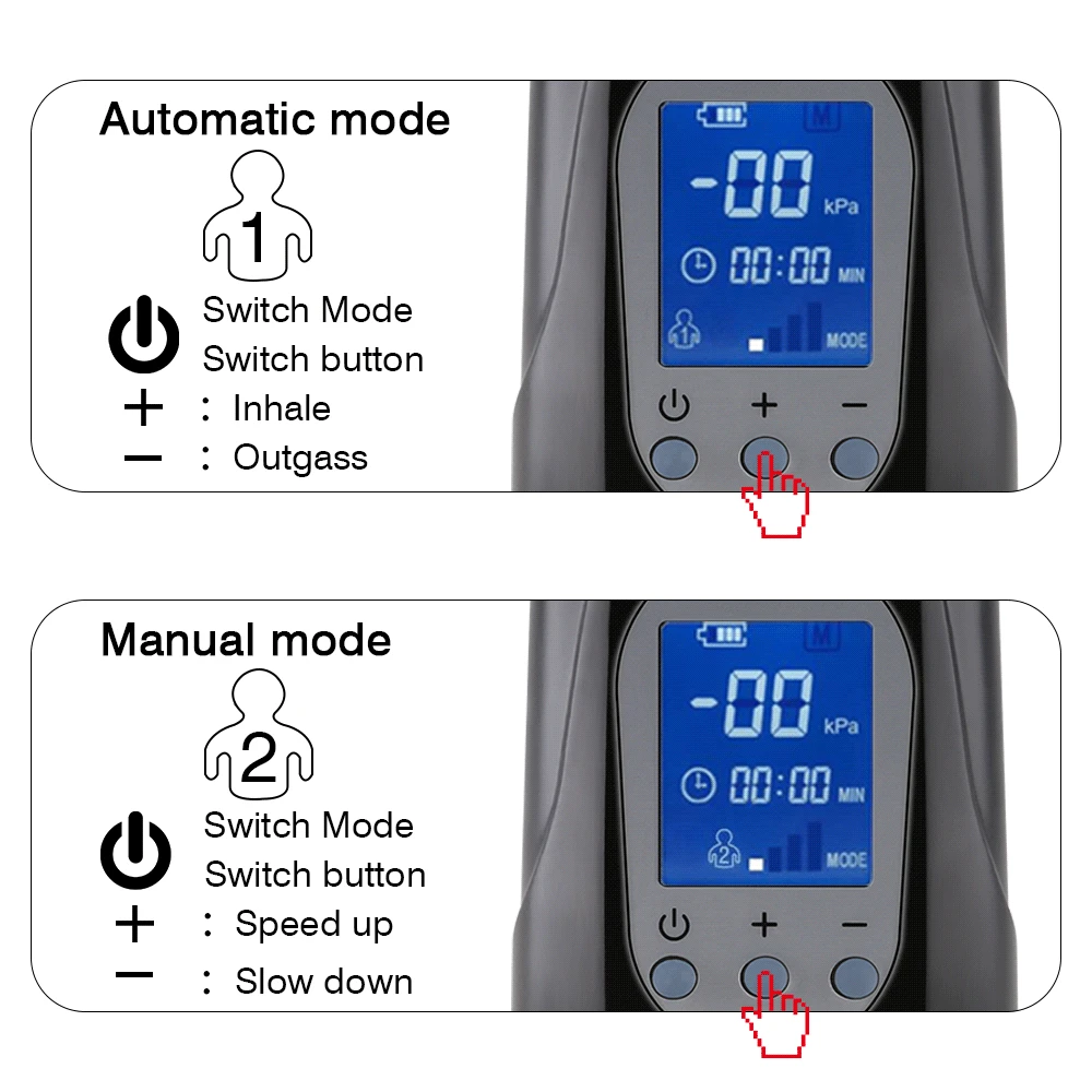 Penis Pump Vibrator Enlargerment Vacuum Pump Erection Electric USB Automatic Penis Enlargement Cock Extender For Men Sex Toys 3