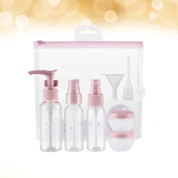 

1 Set Cosmetics Water Storage Bottle Portable Makeup Water Bottle Travel Cosmetics Storage Container (Pink)