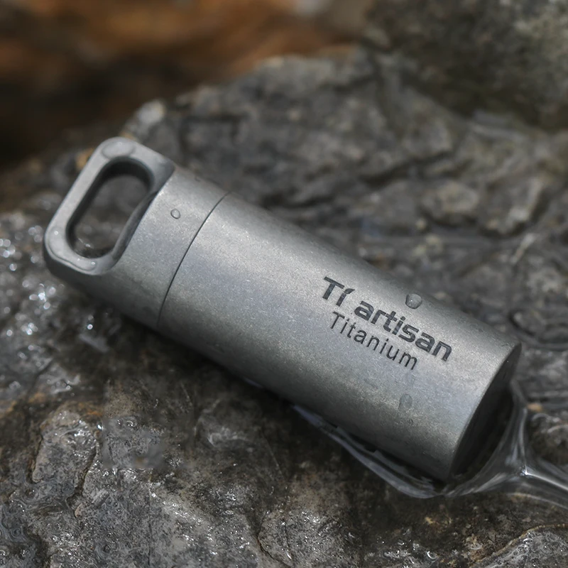  WANERSEN Titanium Waterproof Pill Case Travel Pill