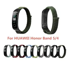 Высокое качество для huawei Honor Band 5 4 Smartwatch Браслет фитнес-браслет нейлон заменить мужской t ремешок на запястье, наручные часы для мужчин и женщин