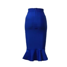  Skirts Women 2021 Fashion Elegant Fish Tail Skirt Bandage Skirts Slim Ladies Skirts Office Wear Midi Dress Female Clothes 