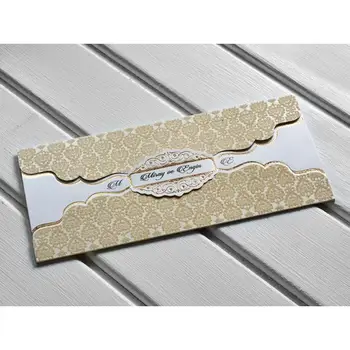 

Laser Cut Luxury Wedding Invitations Cards Elegant Wedding Bridal Shower Gift Greeting Card Kits kod:10448