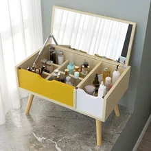 Туалетный столик с зеркалом, белый деревянный туалетный столик, письменный стол для домашнего использования, профессиональный