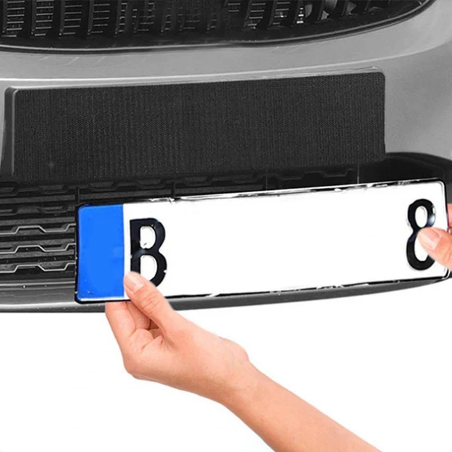 4Pcs/Set Universal Invisible Adhesive License Plate Holder Weather-proof  Durable Frameless Number Plate Holder for Vehicles - AliExpress