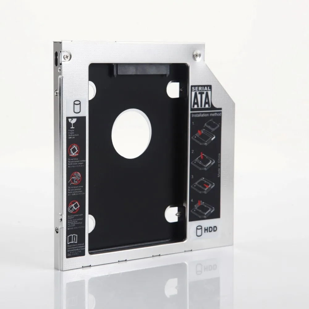 SATA 2nd HDD SSD Hard Drive Optical bay Caddy Frame Adapter for Dell Inspiron 15 3545 3552 5565 5567 5748 5749 3567 7537 17 5767 |