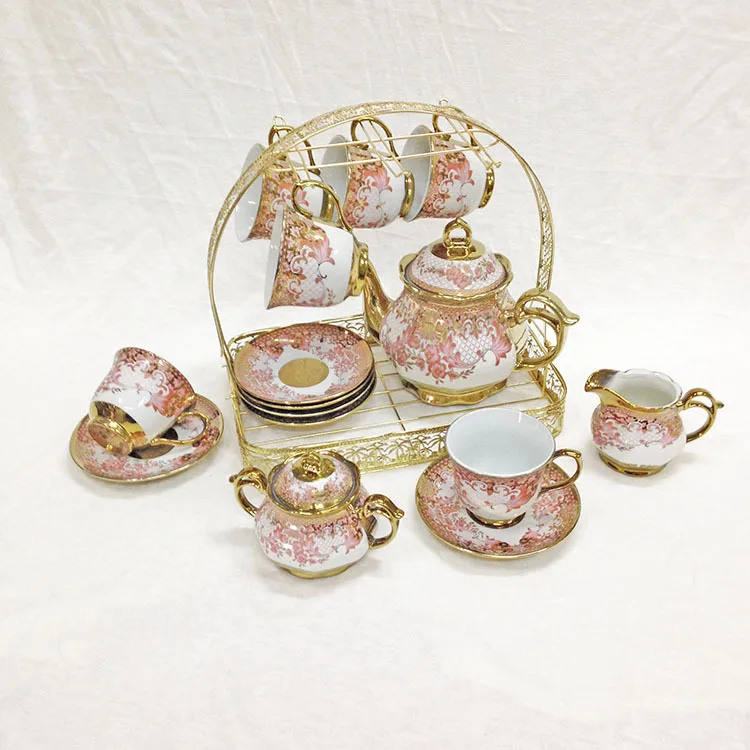 Заводской прямой Европейский керамический кофейный набор с гальваническим покрытием чашка и блюдце английский послеобеденный чайный набор 15 свадебных подарков