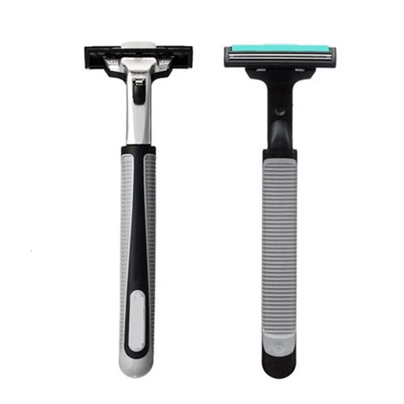 Manual Man Shaving Razor Safety Razor Double Layer Razor Body Face Shaving Razor Tool Blades For Standard Beard Shaver Trimmer