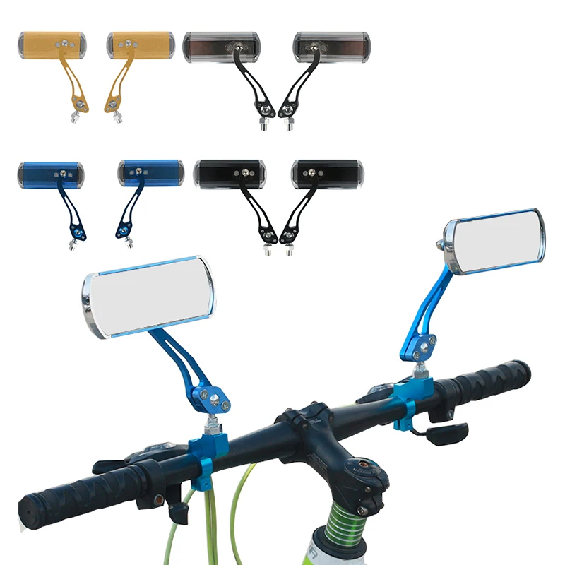 

1 Pair Bike Rearview Mirror Bicycle Handlebar Back Mirror Universal Bike Rear View Mirror 360 Rotating Bicycle Accessories