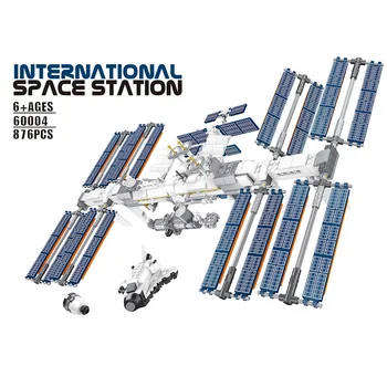 

New Ideas Series Space Station The Apollo 11 Lepining Model Building Blocks Creator 21321 10266 Toys For Children