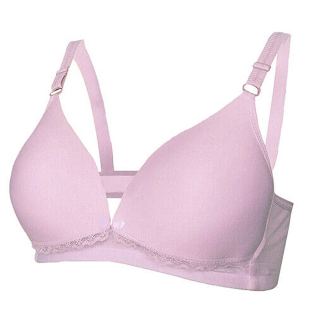 light purple 1 шт., беспроводной бюстгальтер для беременных, кормящих матерей, бюстгальтер для кормящих матерей, бюстгальтер для беременных женщин, хлопковая одежда, нижнее белье для фитнеса - Цвет: light purple