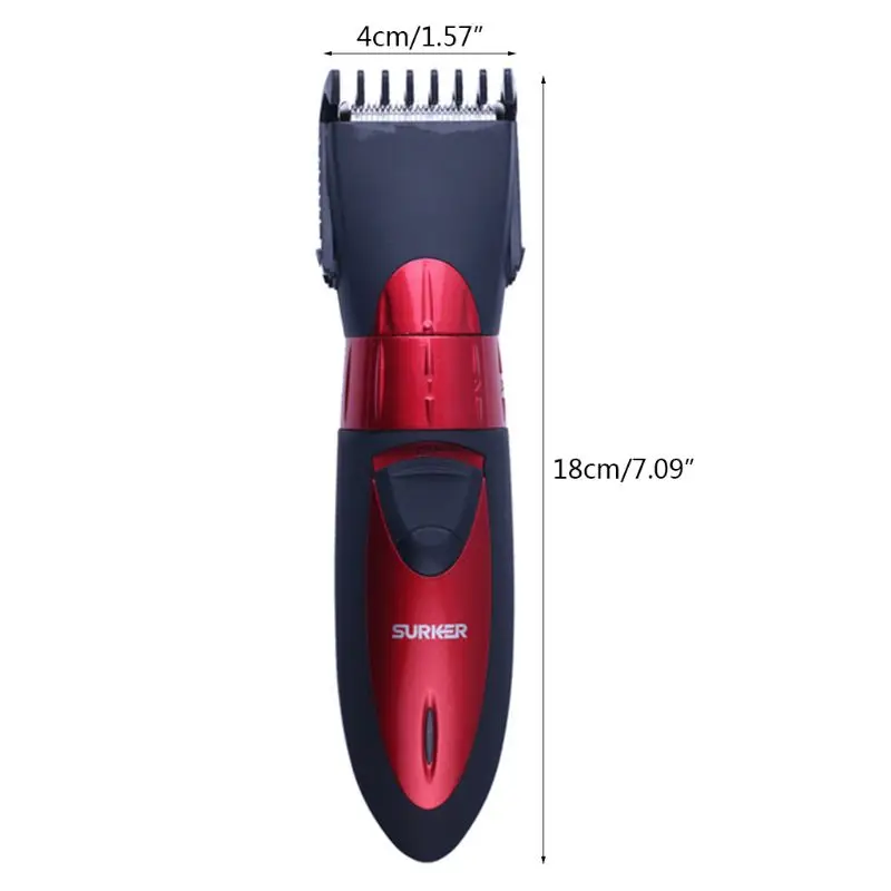 Профессиональный электрический триммер для волос перезаряжаемая машинка для стрижки волос Водонепроницаемая машинка для стрижки бороды