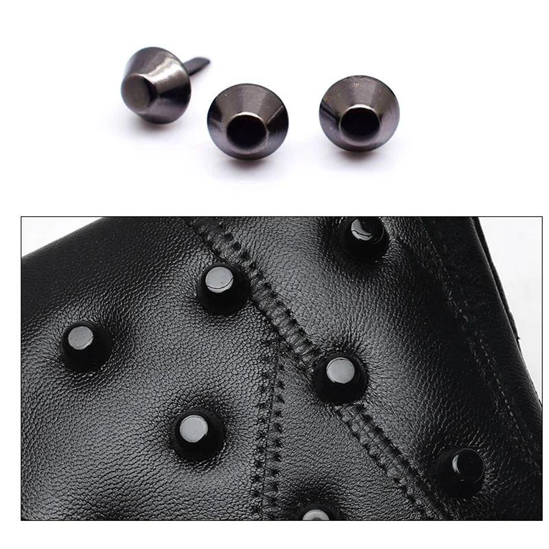 XUNZHE 100 шт 12 мм металлический кошелек для рукоделия с прикрепляющимися болтами для кожаного кошелька модная сумка с заклепками DIY винт для пола