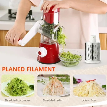 

Hand-cranked grater drum, lazy cutter machine can be washed