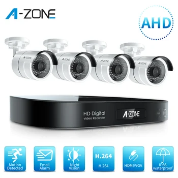 

1Set Outdoor Protection 2MP 1080P 4CH Channel Video Surveillance System AHD SX AHD 1080P DVR Kits Security Camera with 4 cameras