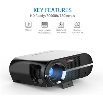 

Vivibright GP100 EU LED Projector LCD Wireless 3500 Lumens 1280*800 Pixels 1080P HD VGA USB VGA Video Home Theater IR Remote