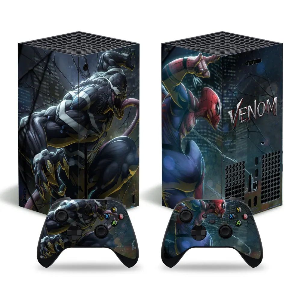 2021 Marvel Iron Man Skin Sticker Decal Cover for Xbox Series X Console and 2 Controllers Xbox Series X Skin Sticker Vinyl 