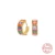 925 Sterling Silver Pendients Plata Colorful Zircon Irregular Hoop Earrings for Women Piercing Huggie Earring Jewelry 29