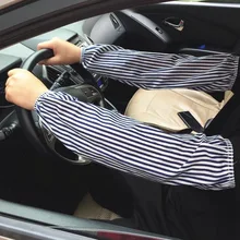 Защита от солнца, чистый хлопок, женская, мужская, для улицы, сезонные рукава, манжеты, корейский стиль, свободный крой, для вождения, один размер, студенческий стиль, корейский