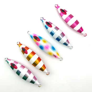 

OBSESSION Metal Cast Jig Spoon150g 1pcs 150g 5pcs luminous Jigging lure Slow fall Jig lures Lead Fish glow Sea Bass Fishing bait