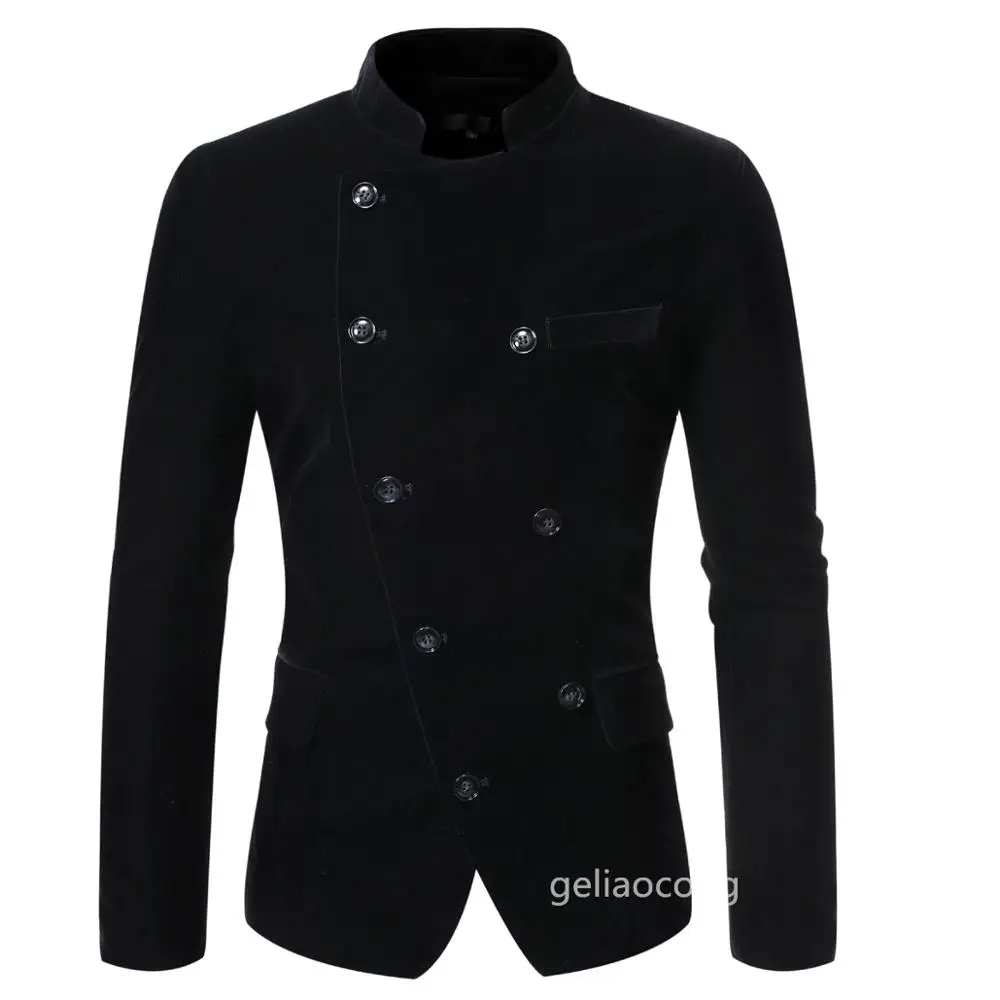 

High Quality Men Blazer Fashion Plus Size Casual Mens Velvet Blazer Jacket Spring Autumn Business Suit Coats Men XS-6XL