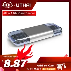 UTHAI C39 для HUAWEI NM кардридер type-C для Micro SD/USB кард-ридер 2 в 1 USB3.0 для мобильного телефона/ПК использовать Nano карты памяти чтение