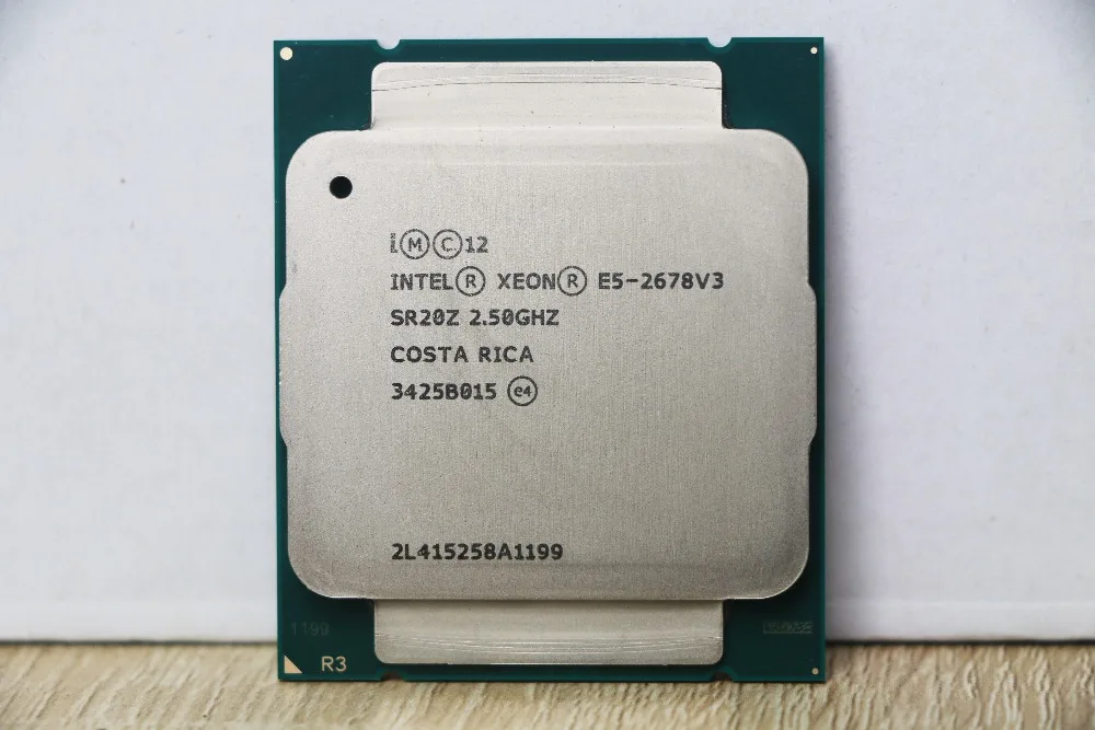 latest processor in laptop Intel Xeon Processor E5 2678 V3 CPU 2.5G Serve CPU LGA 2011-3 e5-2678 V3 2678V3 PC Desktop processor CPU For X99 motherboard top processor