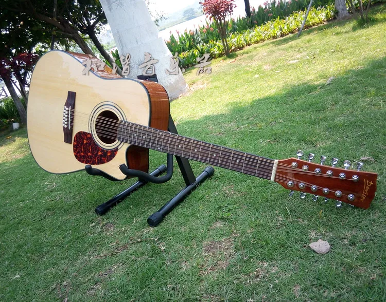 12 String Acoustic Guitar Electric Balladry Folk Pop Flattop 41 Inch Picea Asperata Guitarra Light Cutaway Electro acoustic electric guitar