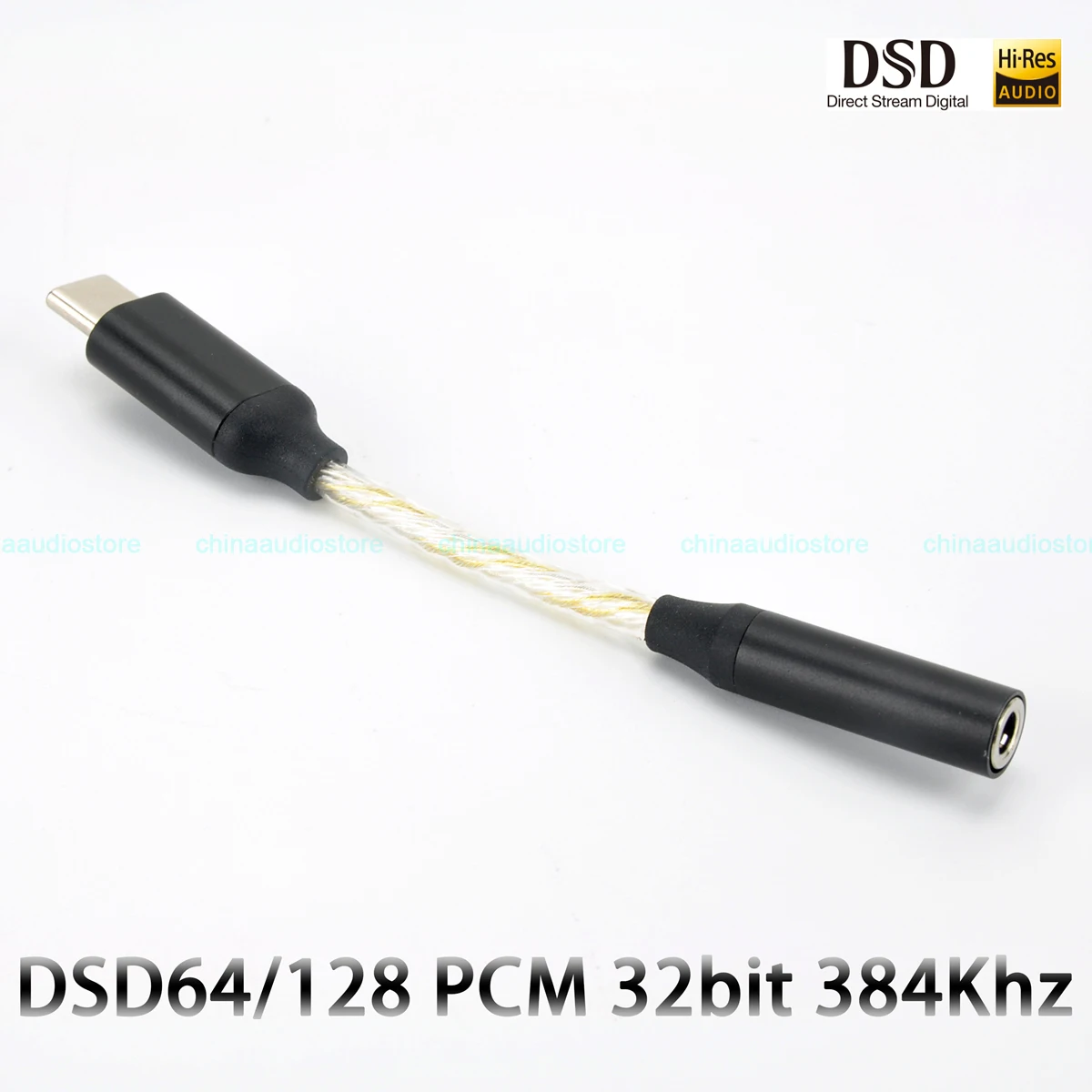 HiFi USB DAC DSD128 32bit 384Khz DSD USB Type C DAC Headphone HTRF 3D Gaming USB DAC