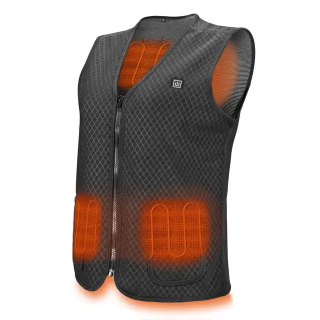 US $21.61 Men Outdoor USB Infrared Heating Vest Jacket Winter Flexible Electric Thermal Clothing Waistcoat Fo