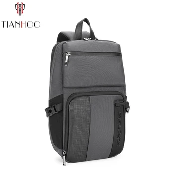 

TIANHOO 2020 New Pattern High Quality Men's Business Vertical Shoulder Bag Wearable Multifunctional Man Chest Bags
