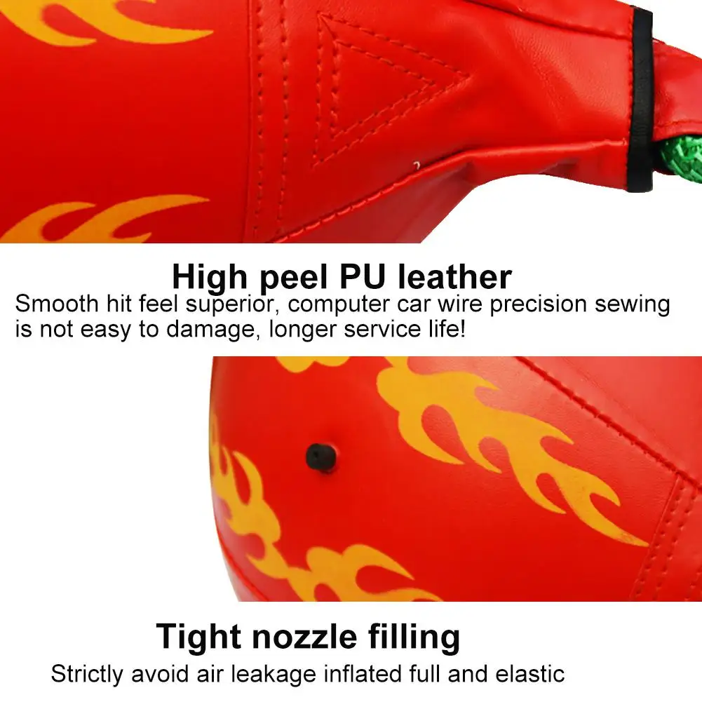 Quality Faux Leather Punching Ball Pear Boxing Bag Inflatable-Reflex Speed Balls Fitness Training Double End Boxing Speed Ball