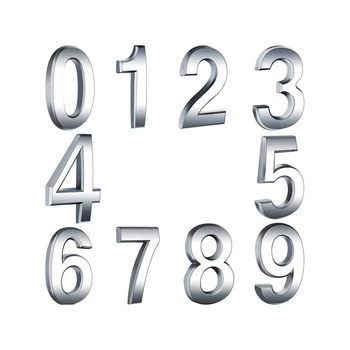 

New 10 Pieces Self-Adhesive Door House Numbers Mailbox Numbers Street Address Numbers for Residence and Mailbox Signs