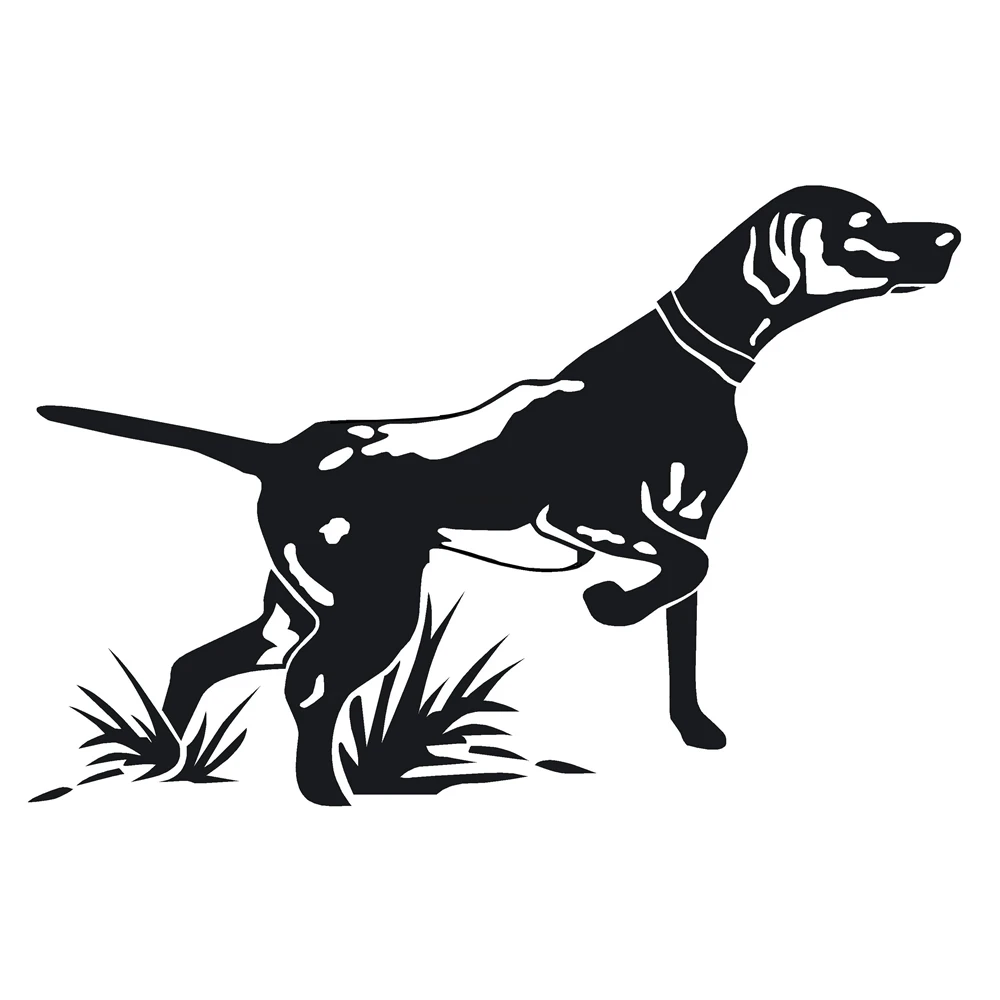 

Lovely Pointer Hunting Dog Reflective Graffiti Car Stickers Styling Bumper Cover Scratches Decal Decoration PVC 9cm X 6cm