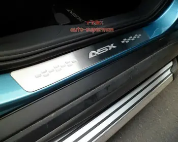 

Door sill scuff plate For Mitsubishi ASX RVR Outlander sport 2010 2011 2012 2013