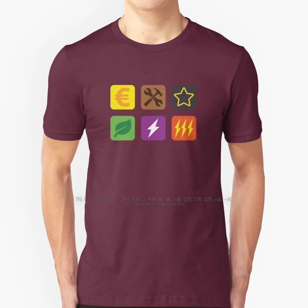 Terraforming Icone T Shirt Cotton 6Xl Catan Narrow Play Boardgame Jogo Terraforming Geek Globomparadise