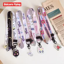 LinXiang акриловый Anpanman Сейлор Мун Дамбо милый мультфильм висячая веревка слинг брелок на шею ремешок для сотового телефона