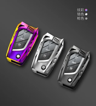 Custodia per chiave auto in lega di zinco per Toyota Auris Corolla Avensis Verso Yaris Aygo Scion TC IM 2015-16 Camry RAV4 accessori per auto - Custodia per chiave auto in lega di zinco per Toyota Auris Corolla Avensis Verso Yaris