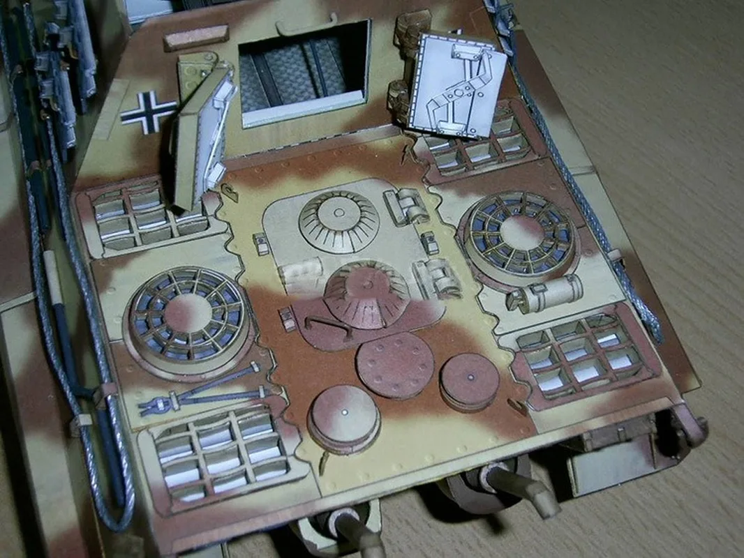 1:25 немецкий Охотник тяжелый танк DIY 3D бумажная карта модель Обучающие игрушки