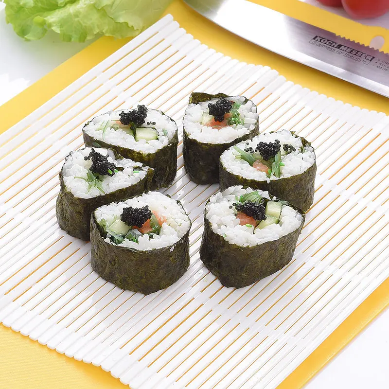 Набор для приготовления суши рисовый рулон бамбуковая кухонная форма для самостоятельной готовки плесень роликовый коврик рисовое весло DEC889
