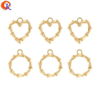 

Cordial Design 100Pcs Jewelry Accessories/Hand Made/Earrings Connectors/Heart Loop Shape/Charms/Earring Findings/DIY Making